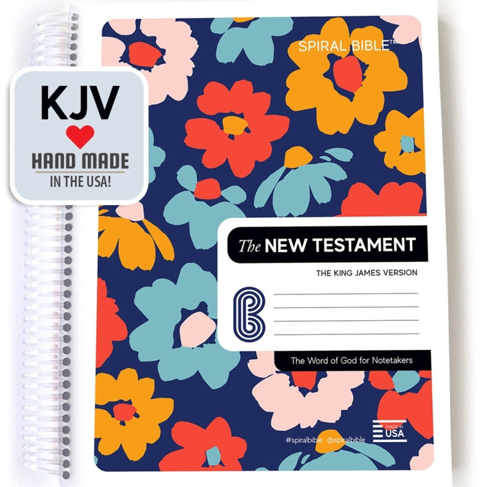 Spiral Bible Floral Notebook - New Testament
